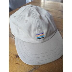 Patagonia netplus Logo 4 Color Rainbow Simple Tough Vintage Canvas Hat Cap *RARE